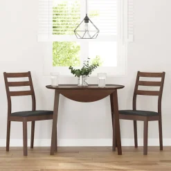 Pack de 2 sillas de comedor Sirena respaldo alistonado 90x48,5x49 cm
