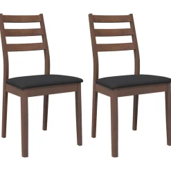 Pack de 2 sillas de comedor Sirena respaldo alistonado 90x48,5x49 cm
