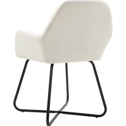 Pack de 2 sillas de comedor Tchia terciopelo 84x61x61 cm