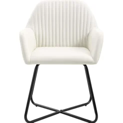 Pack de 2 sillas de comedor Tchia terciopelo 84x61x61 cm