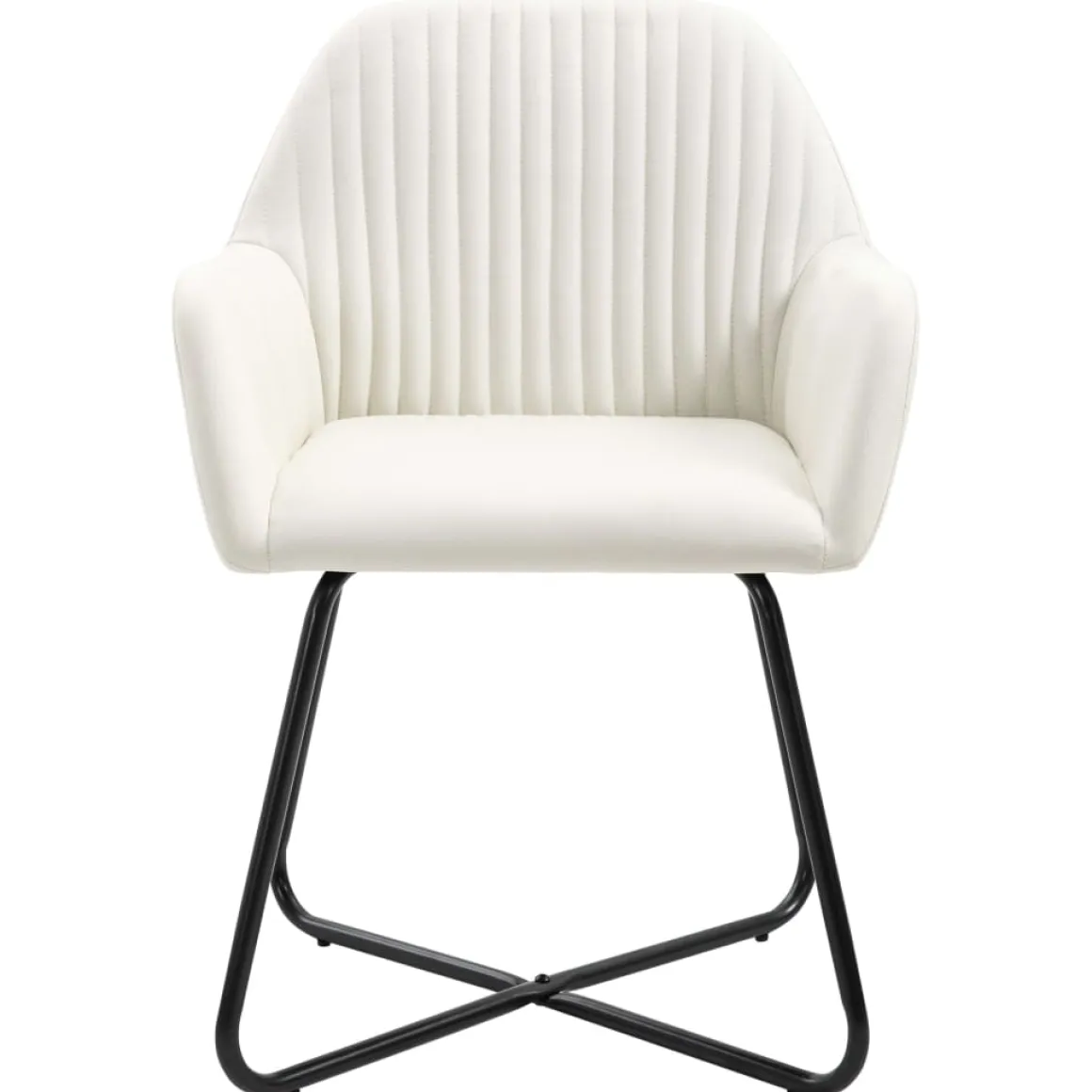 Pack de 2 sillas de comedor Tchia terciopelo 84x61x61 cm