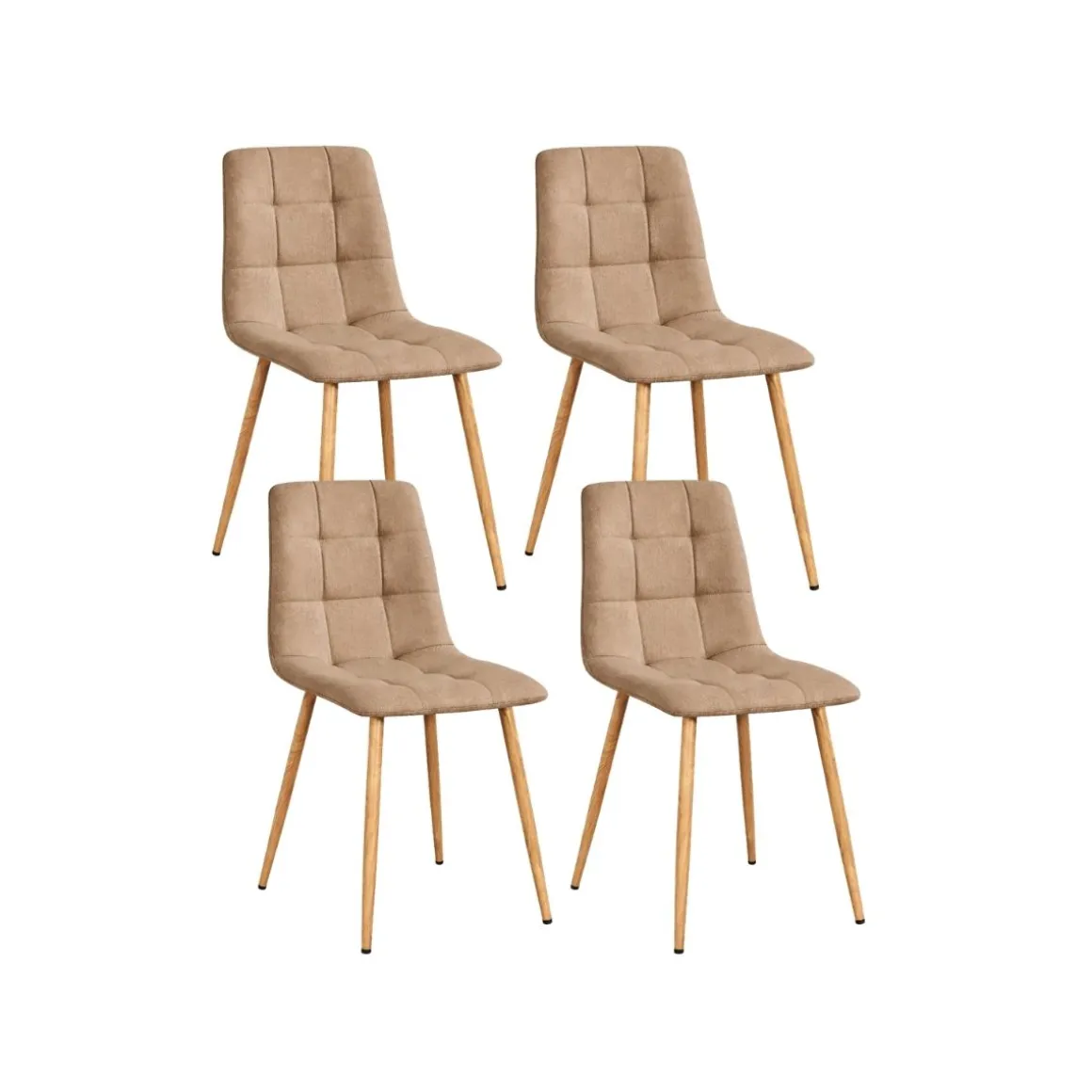 Pack de 4 sillas de comedor Noruega 86x45x45 cm