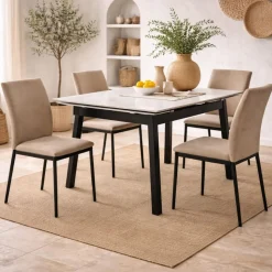 Pack de 4 sillas de comedor Ismael 106x50x23 cm