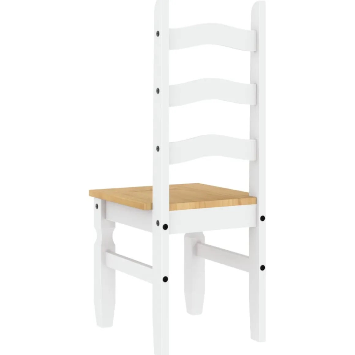 Pack de 2 sillas de comedor Corona madera de pino 107x42x47 cm