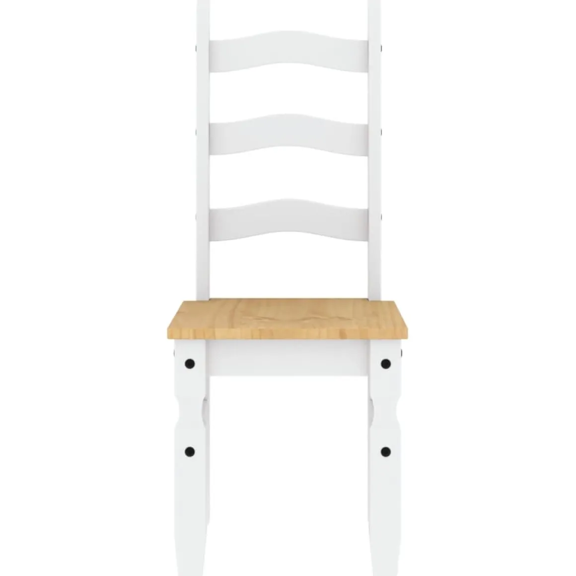 Pack de 2 sillas de comedor Corona madera de pino 107x42x47 cm