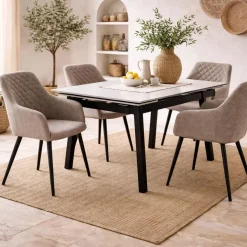 Pack de 2 sillas de comedor Diamante 84x52x46 cm