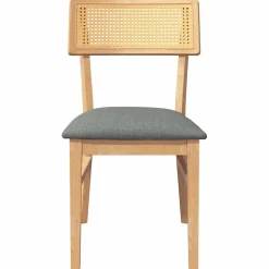 Pack de 2 sillas de comedor Frank asiento acolchado