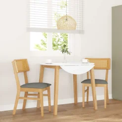 Pack de 2 sillas de comedor Frank asiento acolchado