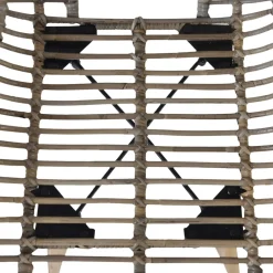 Pack de 2 sillas de comedor Oreo ratán 85x48x64 cm