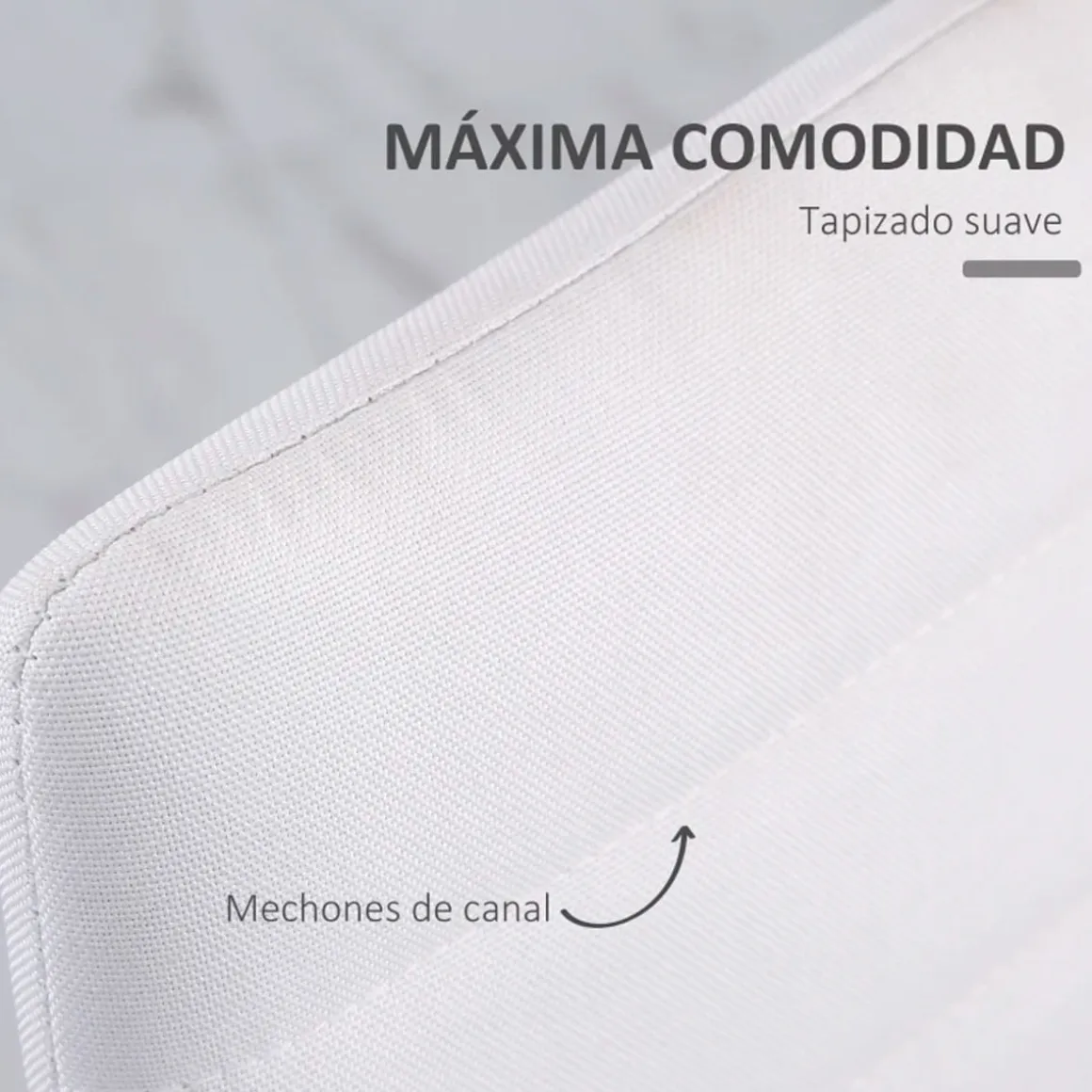 Pack de 4 sillas de comedor Olvera Homcom tapizado lino 97x41x50 cm