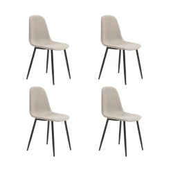 Pack de 4 sillas de comedor Hall diseño industrial