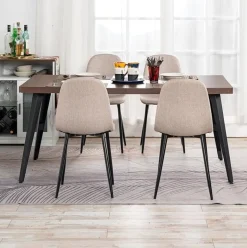 Pack de 4 sillas de comedor Hall diseño industrial