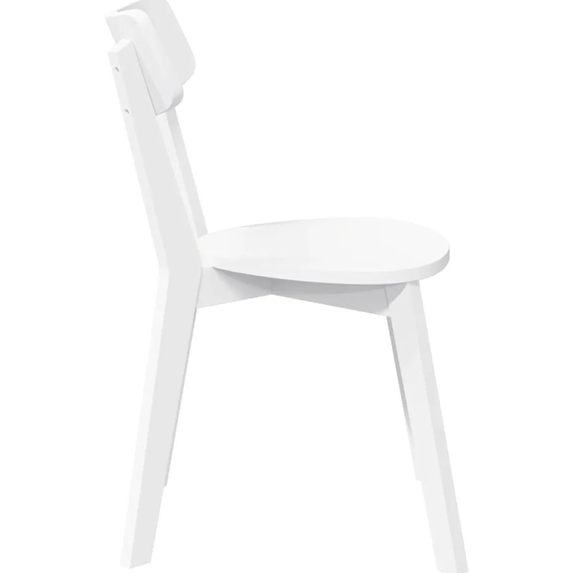 Pack de 2 sillas de comedor Tilda respaldo ergonómico blanco