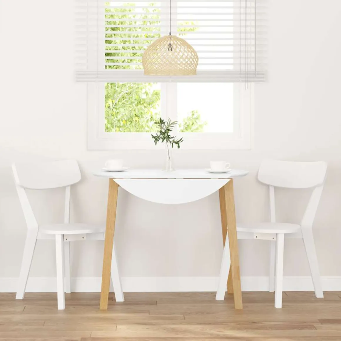 Pack de 2 sillas de comedor Tilda respaldo ergonómico blanco