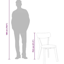 Pack de 2 sillas de comedor Tilda respaldo ergonómico blanco