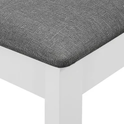 Pack de 4 sillas de comedor Misaki madera maciza con cojín