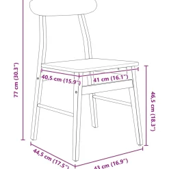 Pack de 2 sillas de comedor Águila