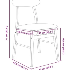 Pack de 2 sillas de comedor Cuervo