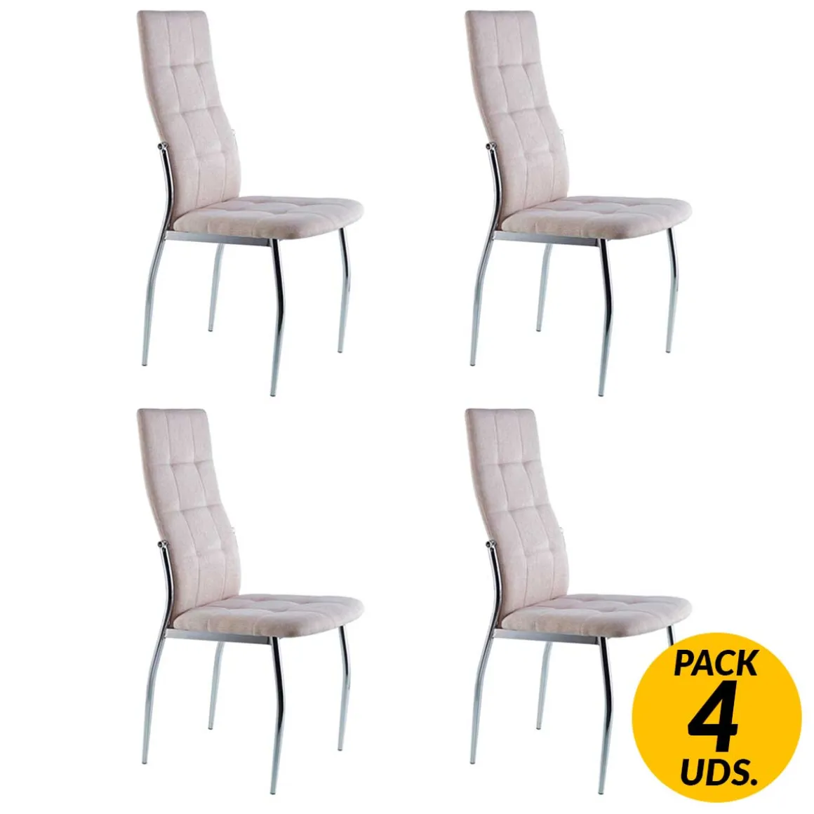Pack de 4 sillas de comedor Diana