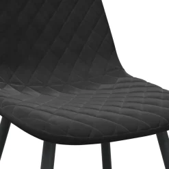 Pack de 6 sillas de comedor Vega terciopelo 83x45x53,5 cm
