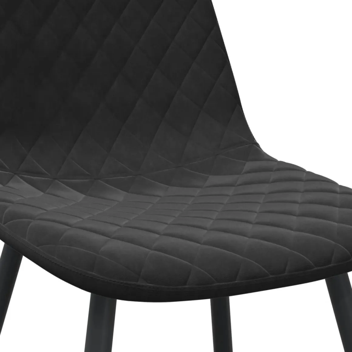 Pack de 6 sillas de comedor Vega terciopelo 83x45x53,5 cm