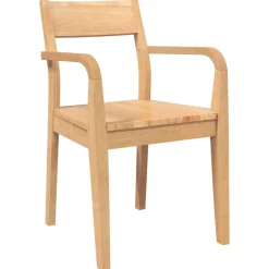 Pack de 2 sillas de comedor Arthur reposabrazos + asiento acolchado