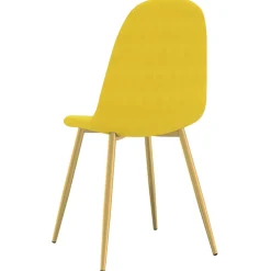 Pack de 6 sillas de comedor Millie terciopelo patas doradas 83x45x53,5 cm
