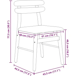 Pack de 2 sillas de comedor Mirlo