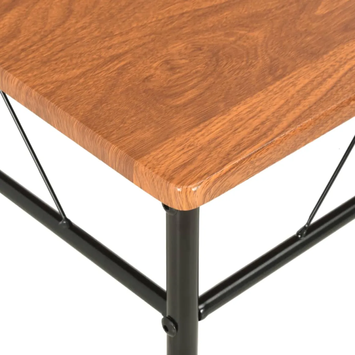 Pack de 4 sillas de comedor Malbork diseño retro natural/negro