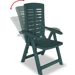 Pack de 6 sillas de exterior Breda reclinables 108x60x61 cm