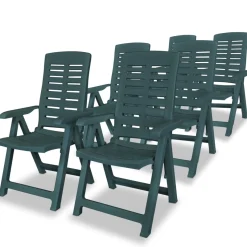 Pack de 6 sillas de exterior Breda reclinables 108x60x61 cm