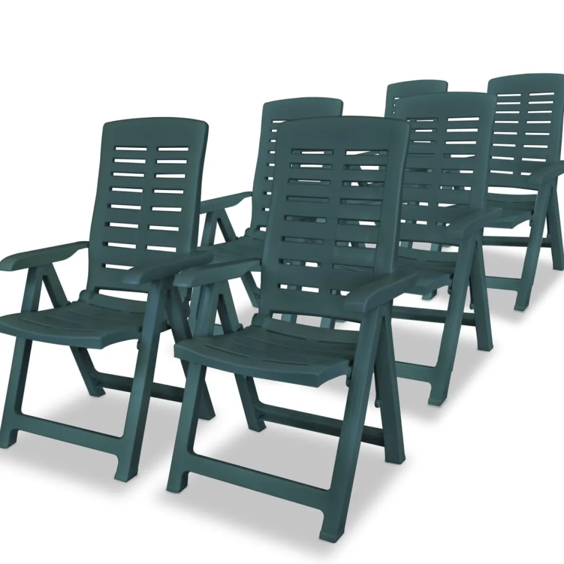 Pack de 6 sillas de exterior Breda reclinables 108x60x61 cm