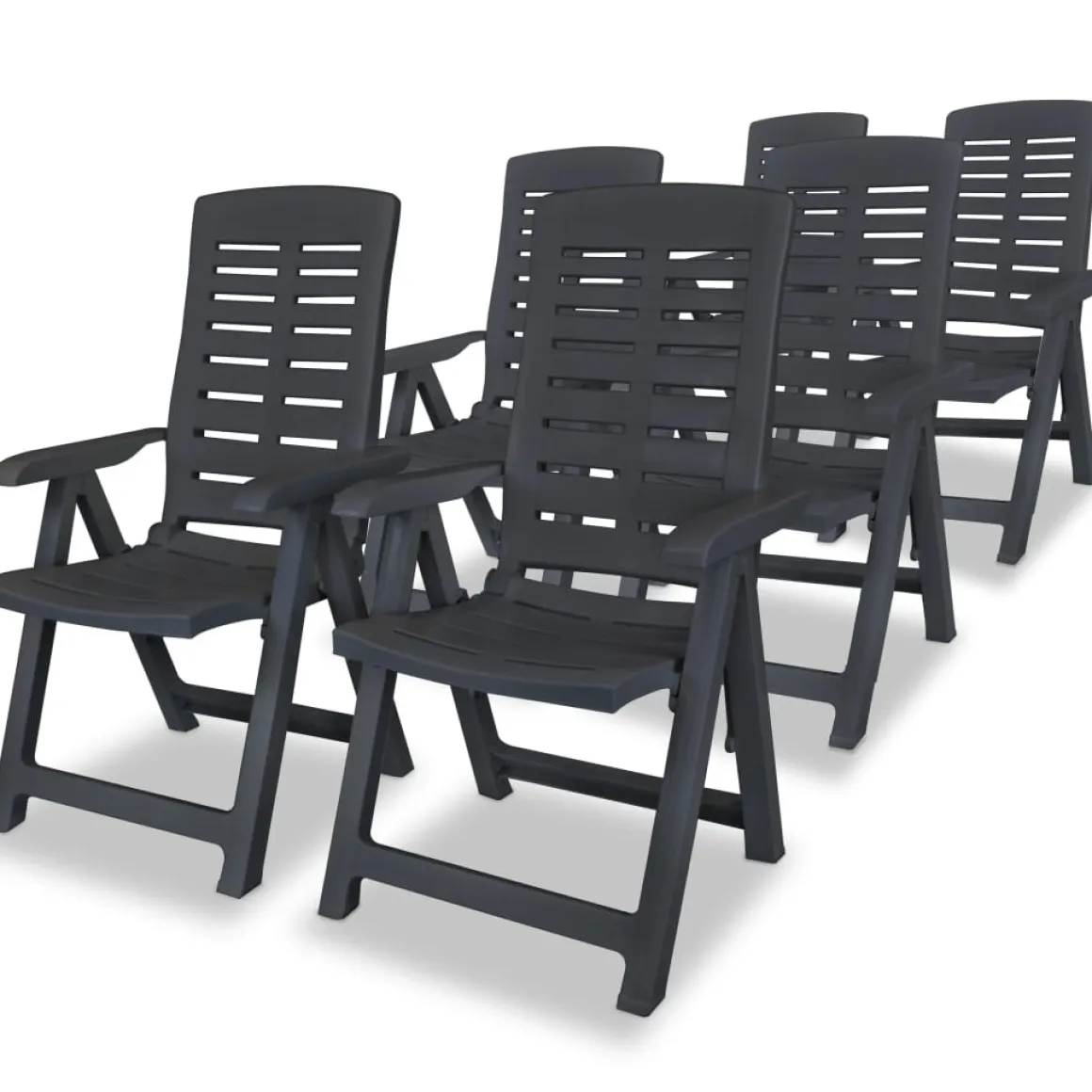 Pack de 6 sillas de exterior Breda reclinables 108x60x61 cm