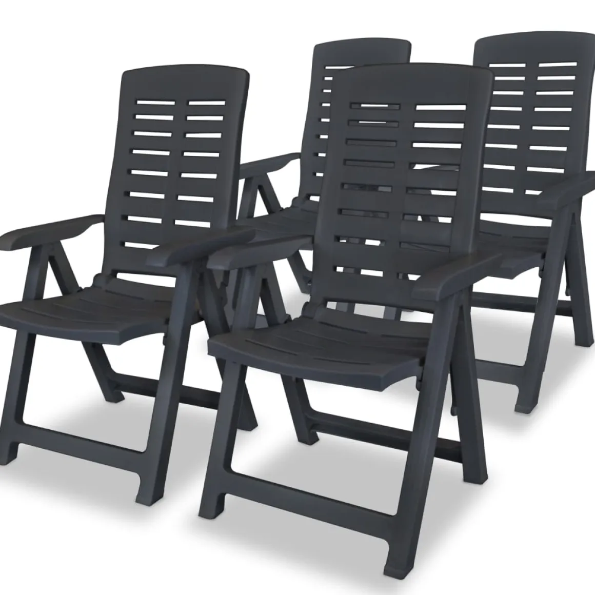 Pack de 4 sillas de exterior Blair respaldo reclinable 108x60x61 cm