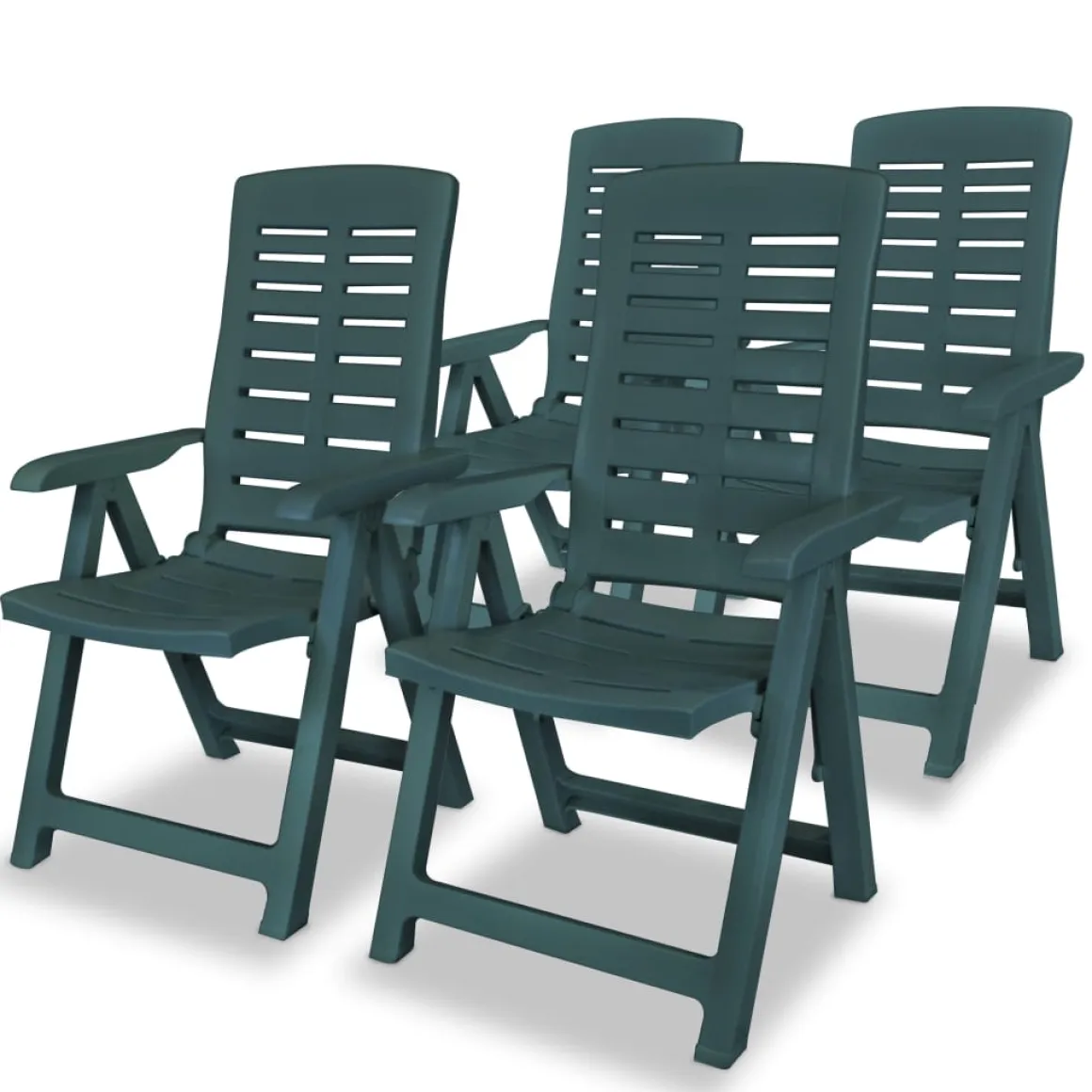 Pack de 4 sillas de exterior Blair respaldo reclinable 108x60x61 cm