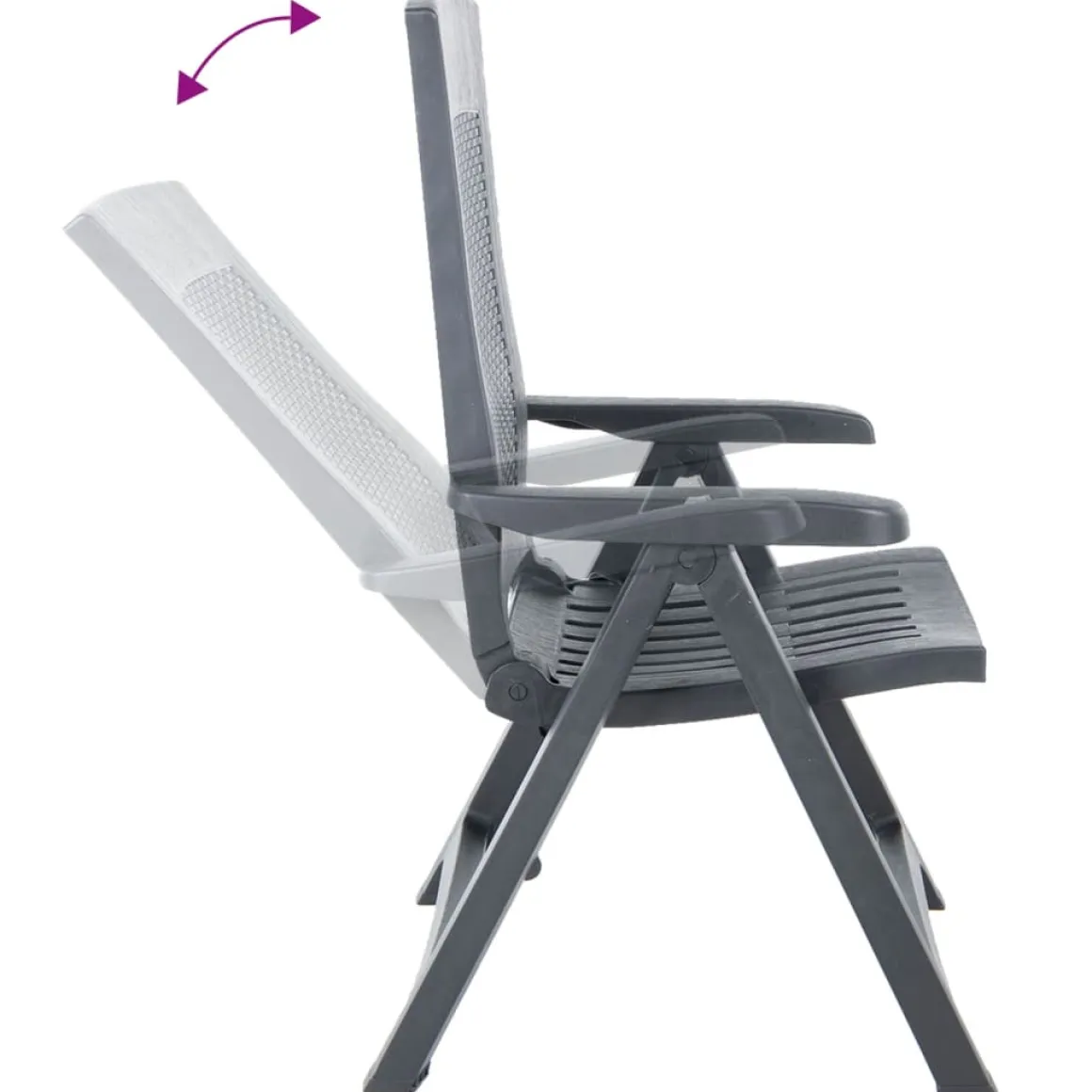 Pack de 2 sillas de exterior Monte reclinable 106x59x67 cm