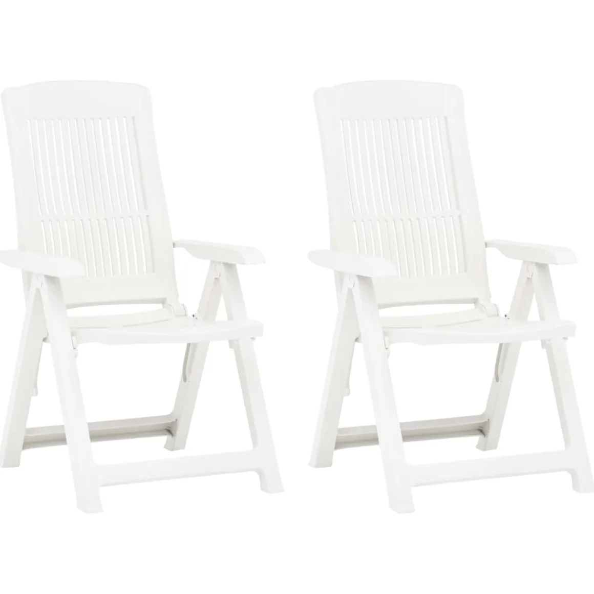 Pack de 2 sillas de jardín Edwin respaldo reclinable 109x60x61 cm