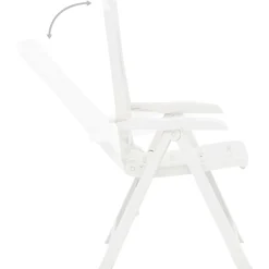 Pack de 2 sillas de jardín Edwin respaldo reclinable 109x60x61 cm