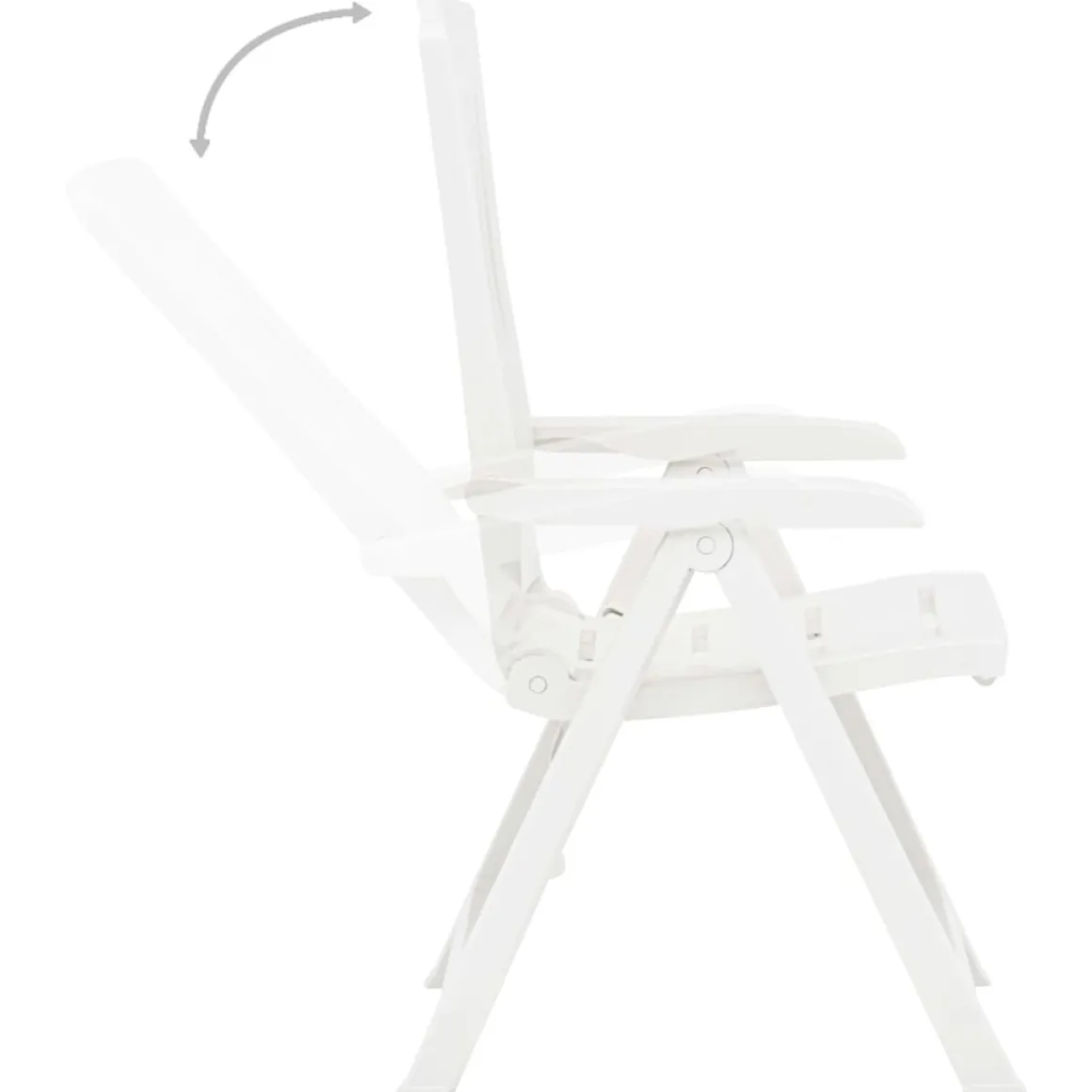Pack de 2 sillas de jardín Edwin respaldo reclinable 109x60x61 cm