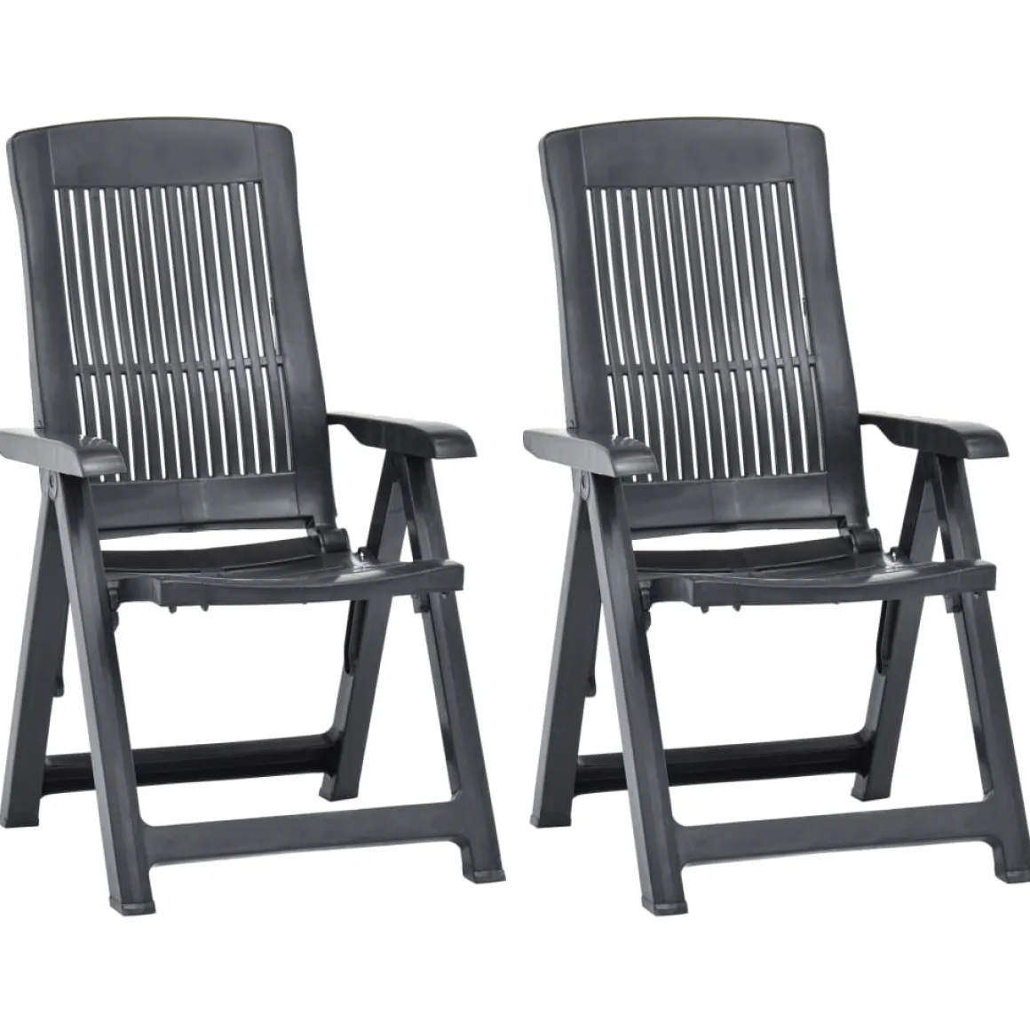Pack de 2 sillas de jardín Edwin respaldo reclinable 109x60x61 cm