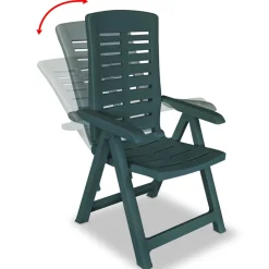 Pack de 2 sillas de jardín Elena reclinables 108x60x61 cm