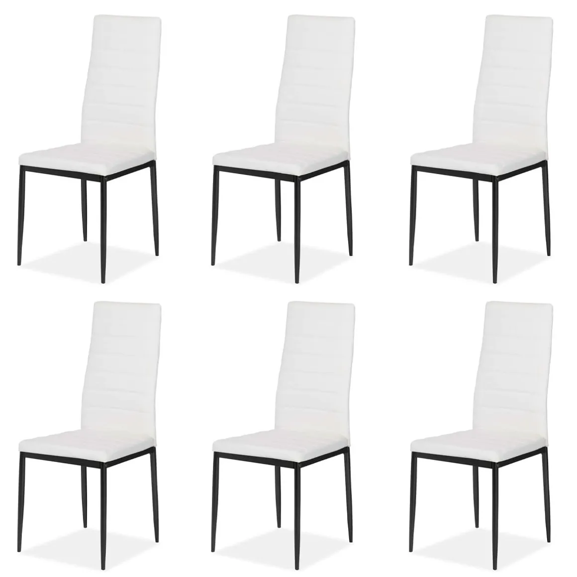 Pack de 6 sillas Emiset polipiel 96,6x40x39,7 cm