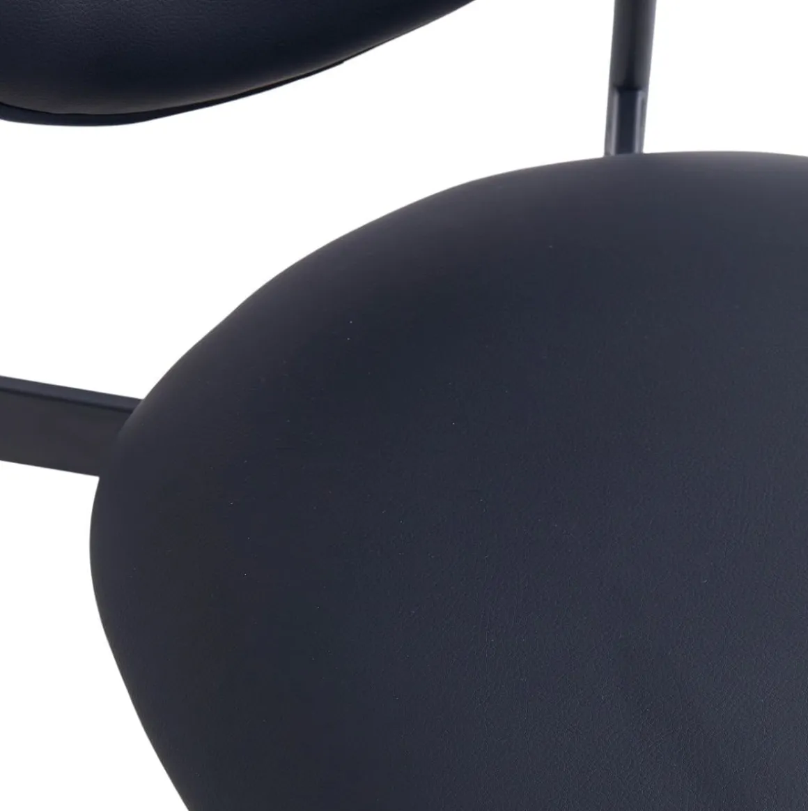 Pack de 2 sillas Eva respaldo curvado negro 85x52x47 cm