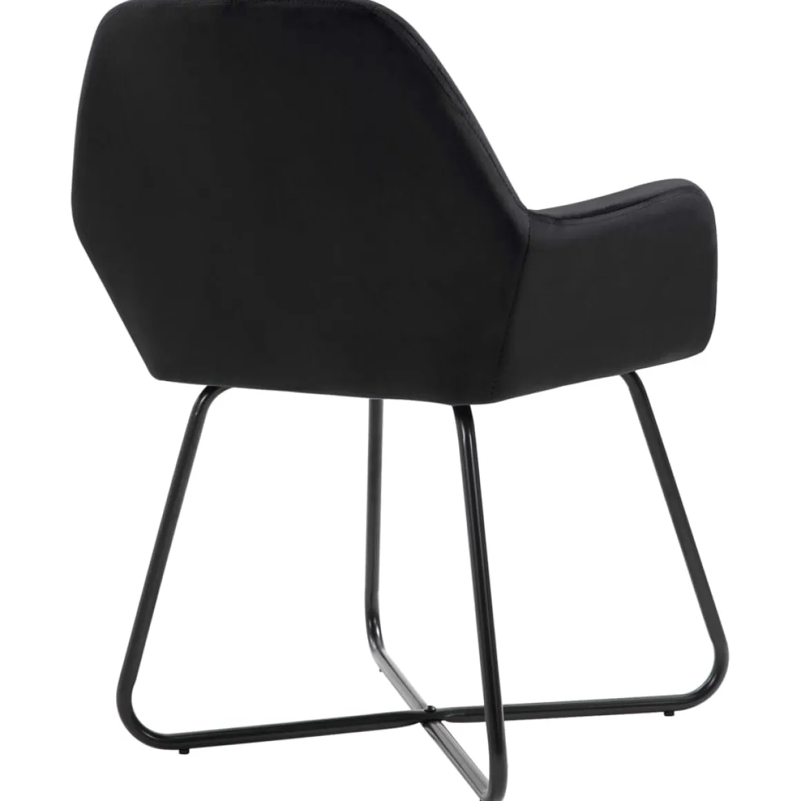 Pack de 6 sillas Karlna con reposabrazos terciopelo 84x61x61 cm