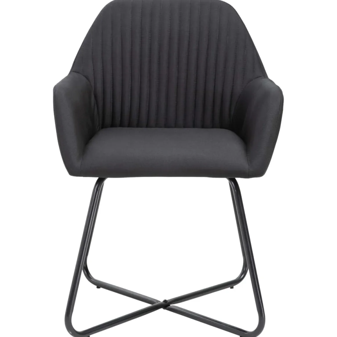 Pack de 6 sillas Kervin con reposabrazos tela 84x61x61 cm