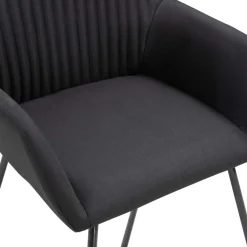 Pack de 6 sillas Kervin con reposabrazos tela 84x61x61 cm