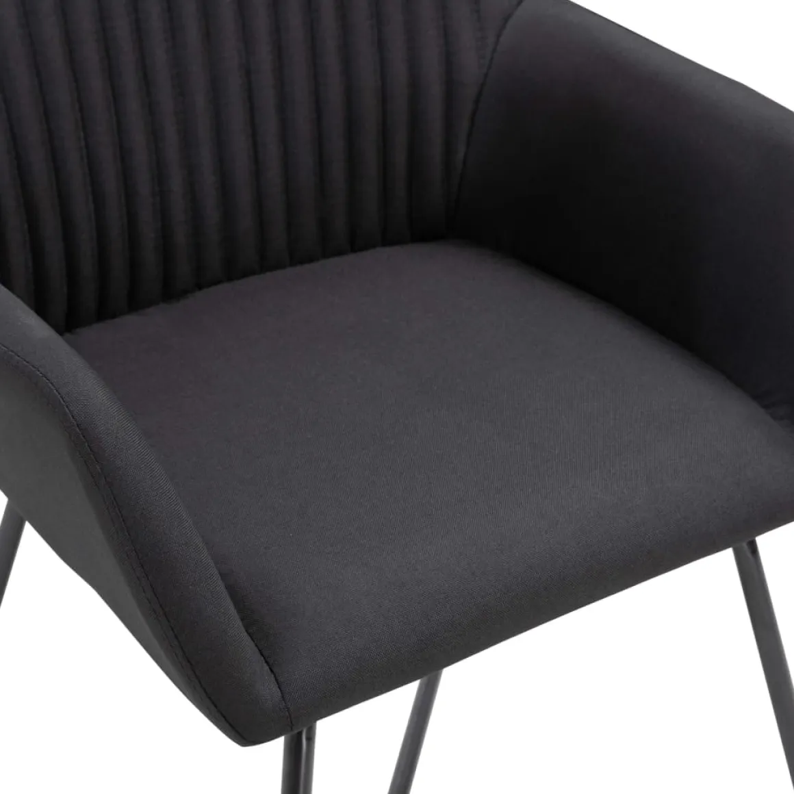 Pack de 6 sillas Kervin con reposabrazos tela 84x61x61 cm