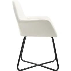 Pack de 6 sillas Kervin con reposabrazos tela 84x61x61 cm