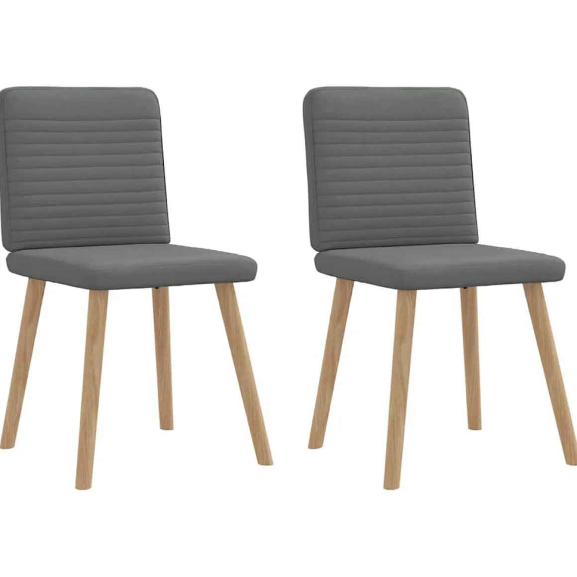 Pack de 2 sillas Koika con respaldo acolchado 86x45x54 cm