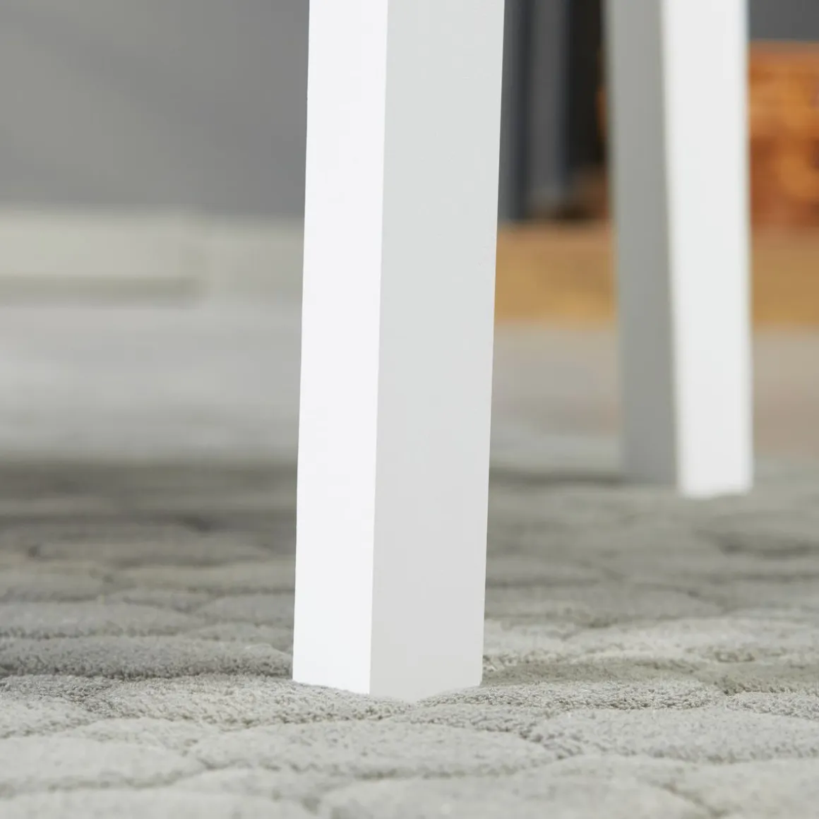Pack de 2 sillas Lanzarote Homcom madera de pino blanco 85,5x41x46,5 cm
